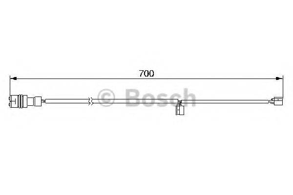 BOSCH 1987474995 Сигналізатор, знос гальмівних колодок