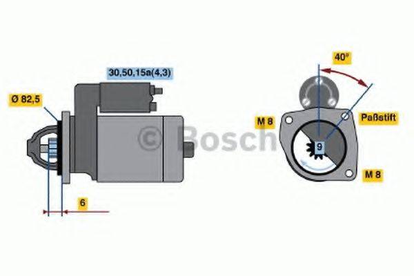 BOSCH 0001108090 Стартер