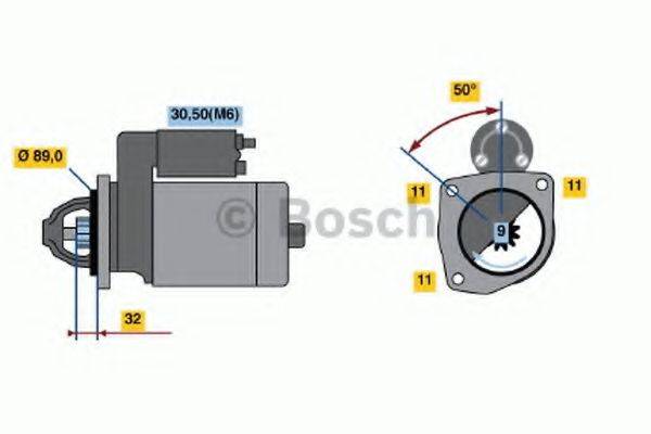 BOSCH 0001108141 Стартер