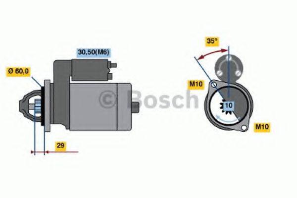 BOSCH 0001115070 Стартер