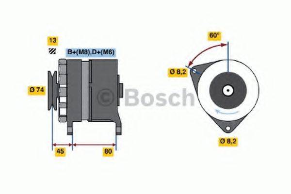 BOSCH 0120468051 Генератор