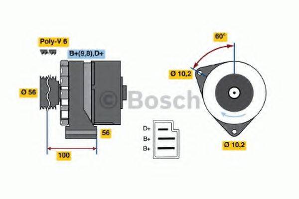 BOSCH 0120489326 Генератор