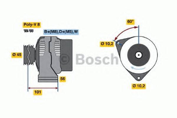 BOSCH 0123340006 Генератор