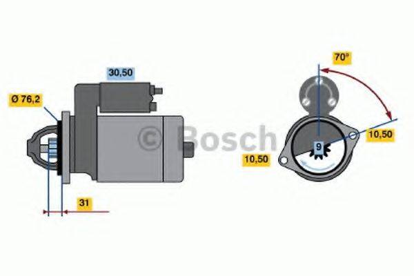 BOSCH 0986010340 Стартер