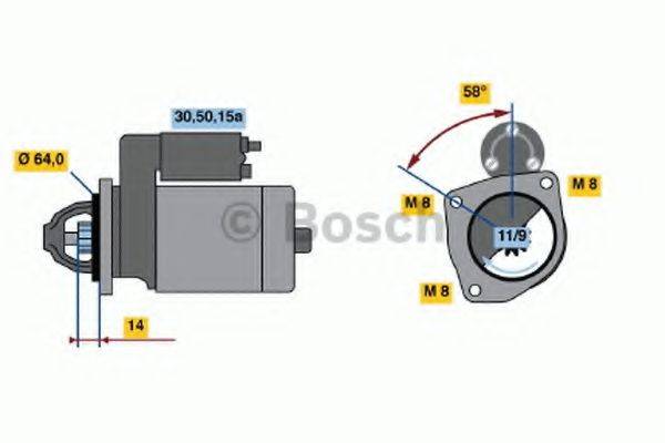 BOSCH 0986010450 Стартер