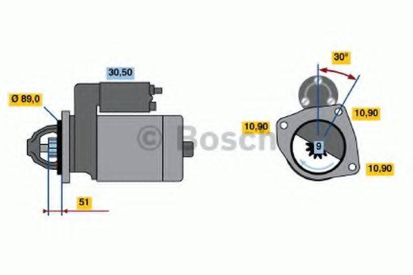 BOSCH 0986013490 Стартер