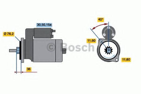 BOSCH 0986016230 Стартер