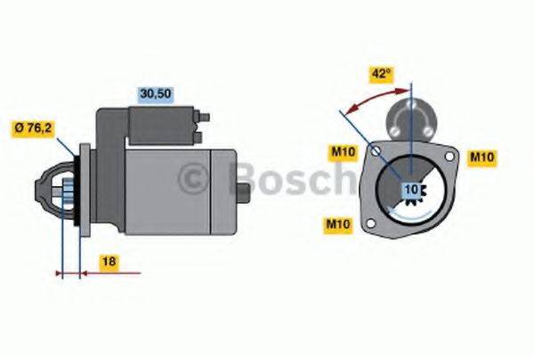 BOSCH 0986016350 Стартер