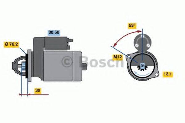 BOSCH 0986016780 Стартер