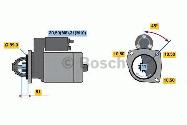 BOSCH 0986020190 Стартер