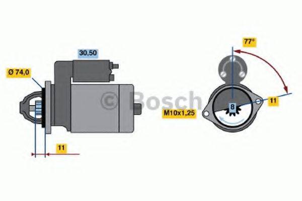 BOSCH 0986020531 Стартер