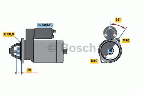 BOSCH 0986021300 Стартер