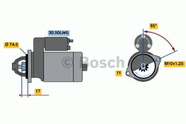 BOSCH 0986021530 Стартер