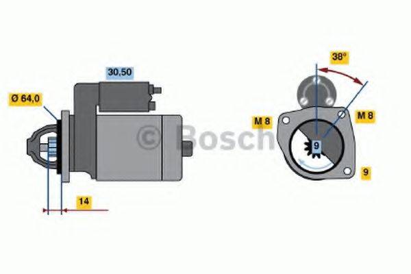 BOSCH 0986021590 Стартер