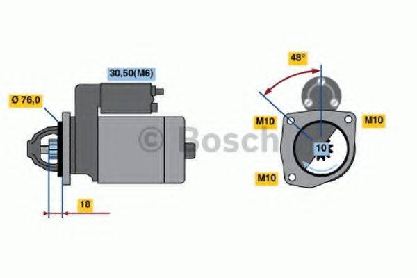 BOSCH 0986022631 Стартер