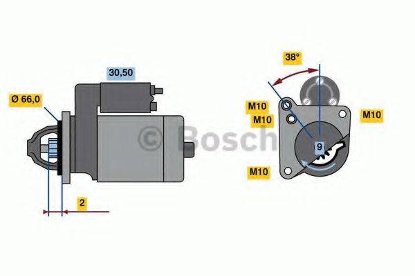 BOSCH 0986022830 Стартер