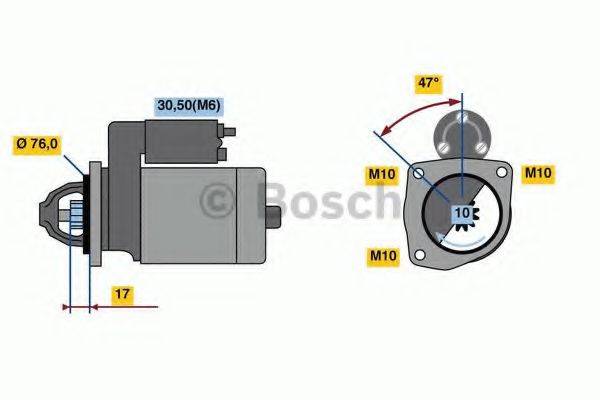 BOSCH 0986022840 Стартер