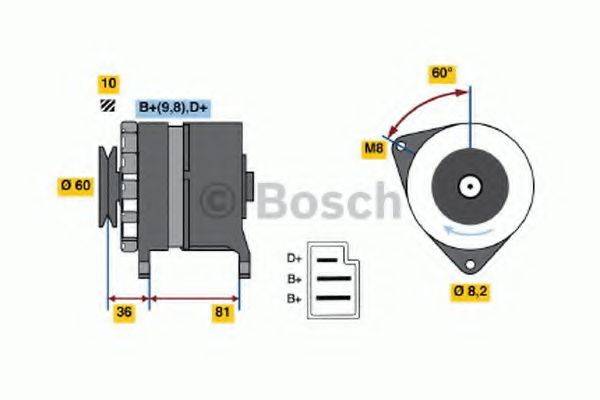 BOSCH 0986031380 Генератор