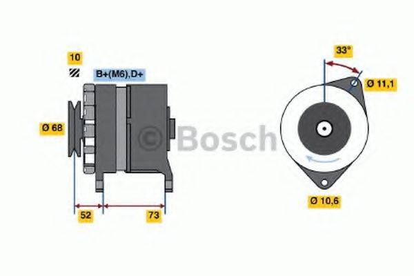 BOSCH 0986033250 Генератор