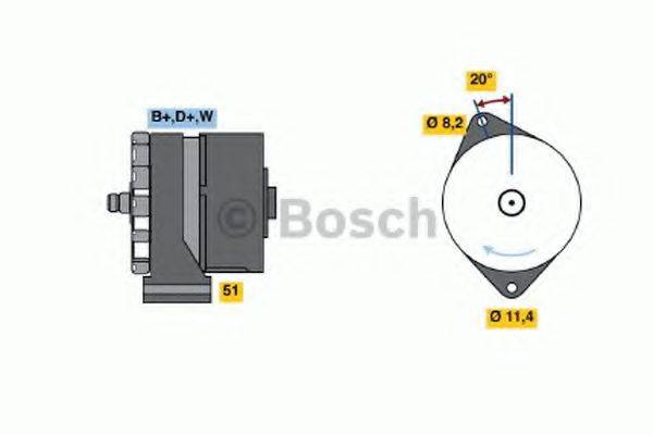 BOSCH 0986033840 Генератор