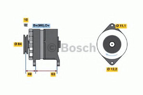 BOSCH 0986033880 Генератор