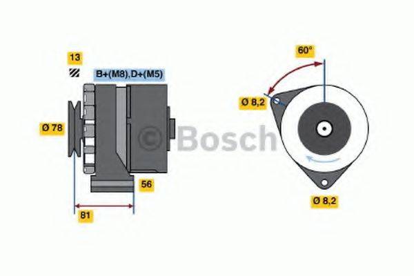 BOSCH 0986034080 Генератор