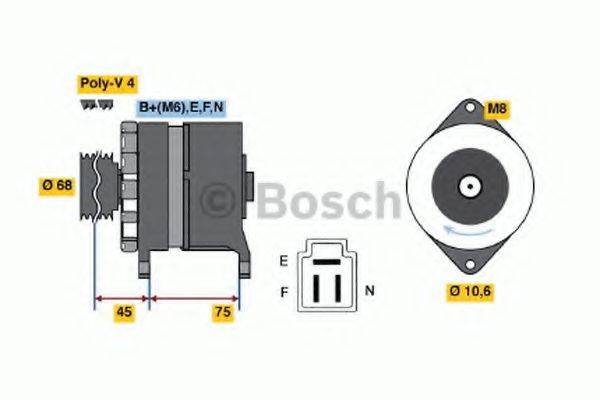 BOSCH 0986035521 Генератор