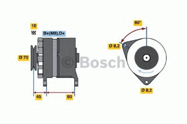 BOSCH 0986035750 Генератор