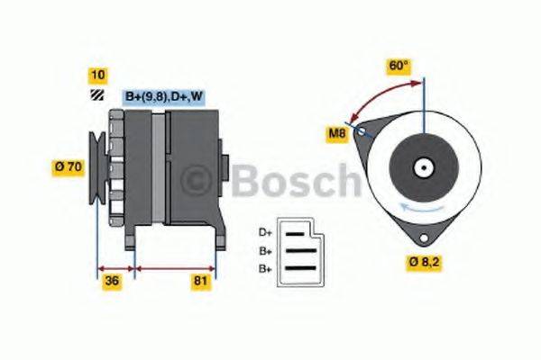 BOSCH 0986036010 Генератор