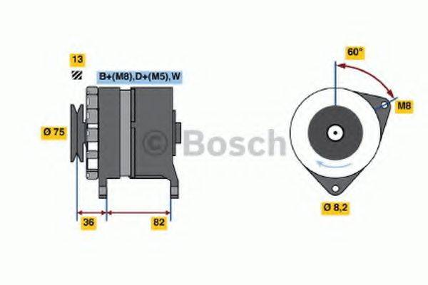 BOSCH 0986036050 Генератор