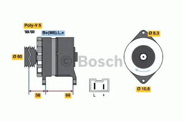 BOSCH 0986037291 Генератор