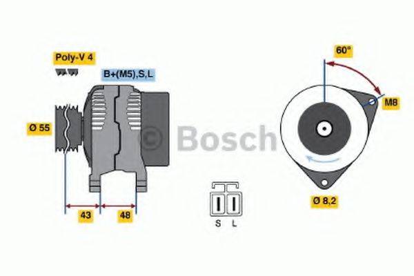 BOSCH 0986037731 Генератор