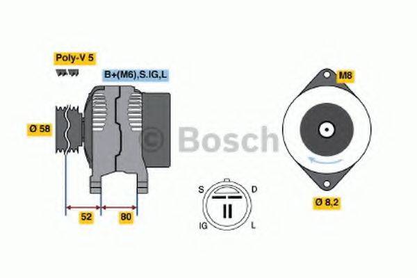 BOSCH 0986038481 Генератор