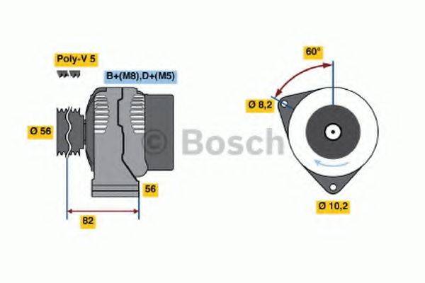 BOSCH 0986038771 Генератор