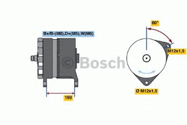 BOSCH 0986046550 Генератор