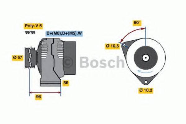 BOSCH 0986040410 Генератор