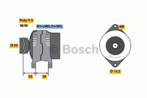 BOSCH 0124225024 Генератор