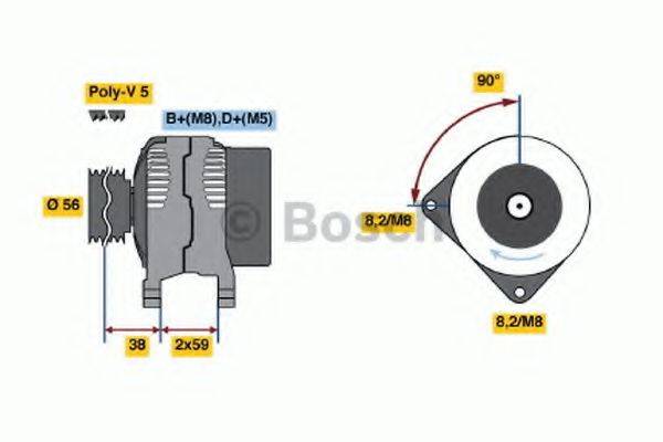 BOSCH 0986042020 Генератор