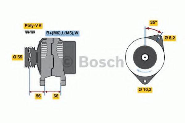 BOSCH 0986042201 Генератор