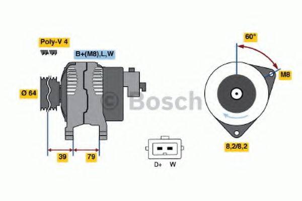 BOSCH 0986043141 Генератор