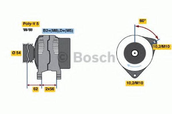 BOSCH 0986044210 Генератор