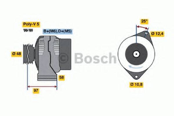 BOSCH 0986044621 Генератор