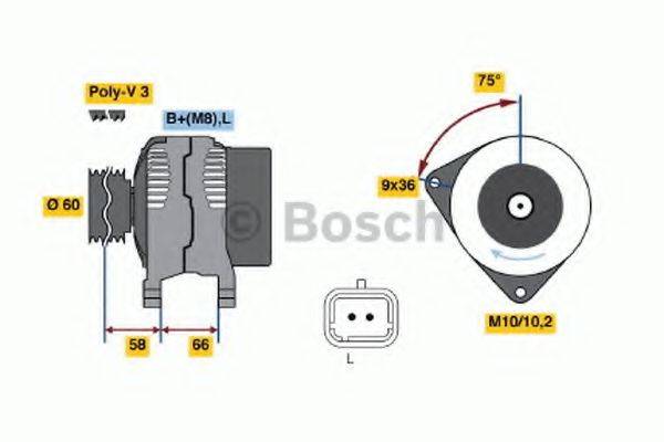 BOSCH 0986045261 Генератор