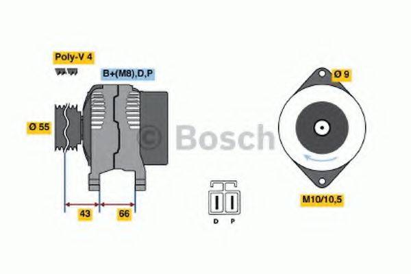 BOSCH 0986045551 Генератор