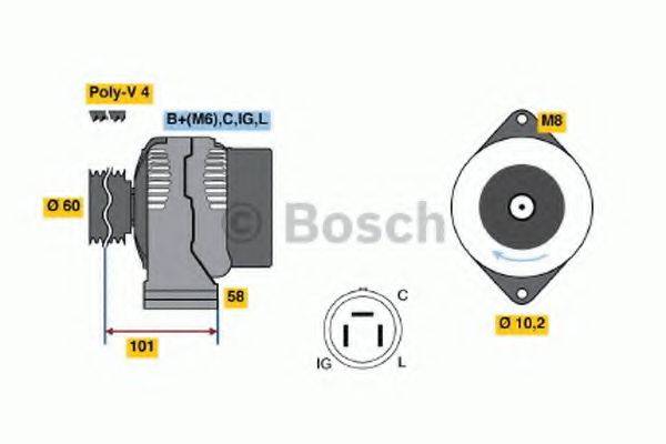 BOSCH 0986045911 Генератор