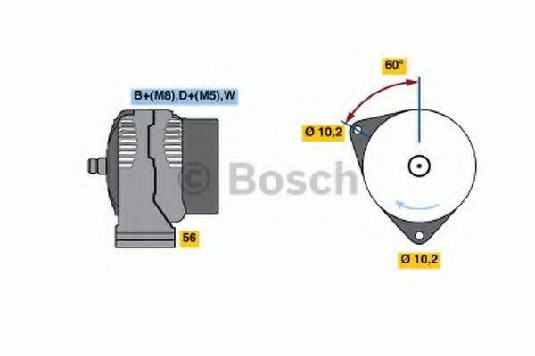 BOSCH 0986047210 Генератор