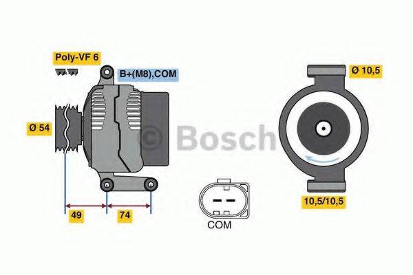 BOSCH 0986047940 Генератор