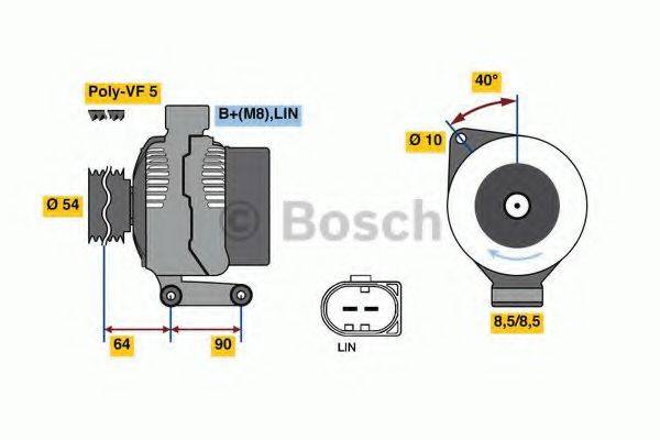 BOSCH 0986048400 Генератор