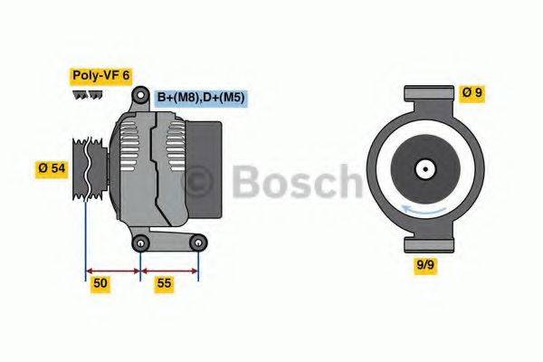 BOSCH 0986048771 Генератор