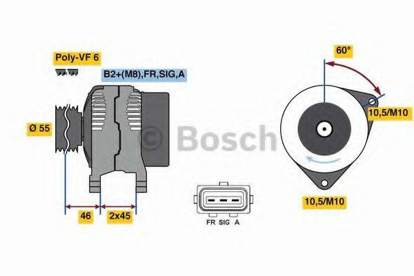 BOSCH 0986049071 Генератор